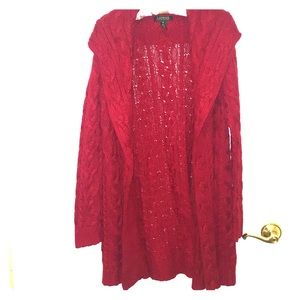 Ralph Lauren cable knit cardigan sweater